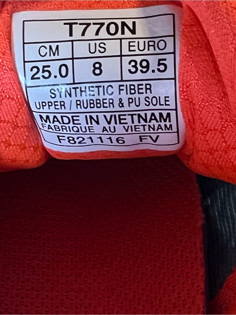 ASICS Blue and Orange Women's Running Sneakers size 8 - Picture 6 of 12